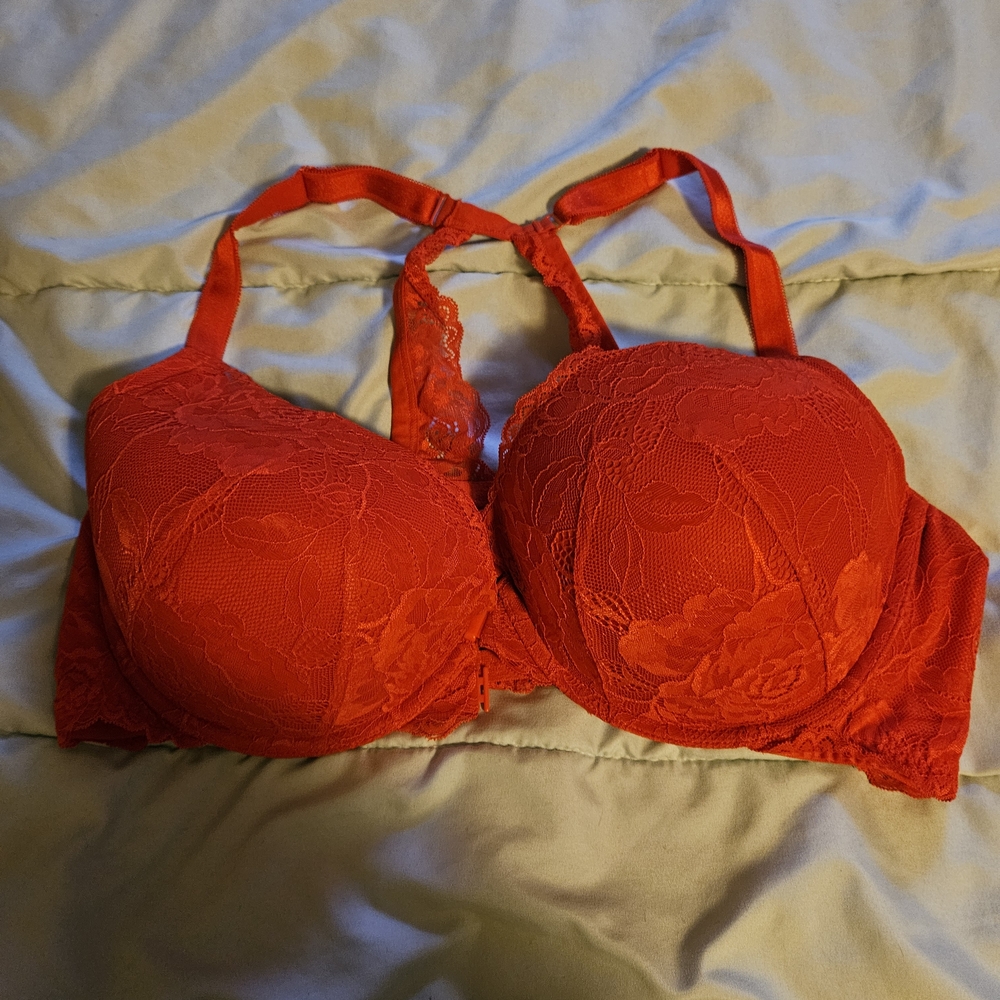 Elegant Red‎ Racerback Lace Bra